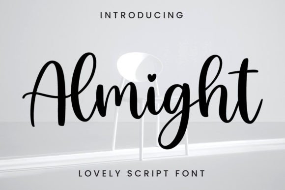 Almight Font: A Delicate Handwritten Elegance