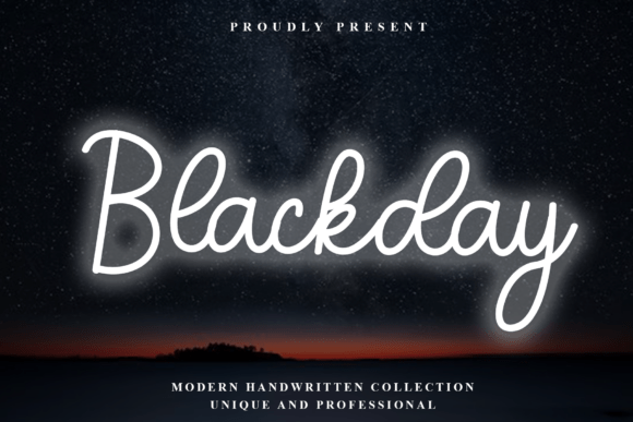 Blackday: A Modern Handwritten Font with Timeless Elegance