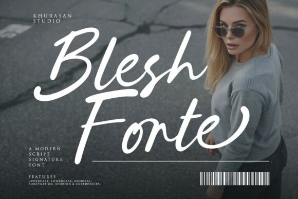 Blesh Forte: A Script Handwriting Font for Creative Expression