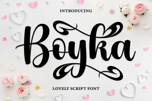 Boyka: A Versatile Handwritten Font for Creative Design