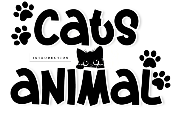 Cats Animal: A Timeless Handwritten Font for Design Projects