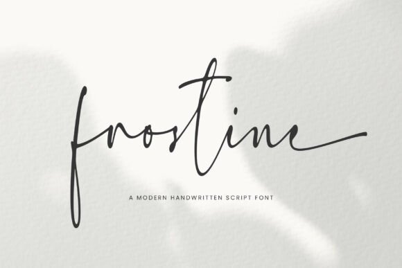 Frostine: A Modern Handwritten Script Font for Subtle Sophistication