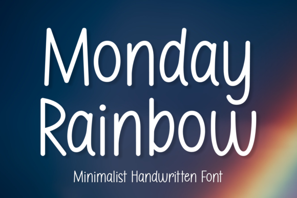 Monday Rainbow: A Handwritten Font That Adds Personality to Your Design