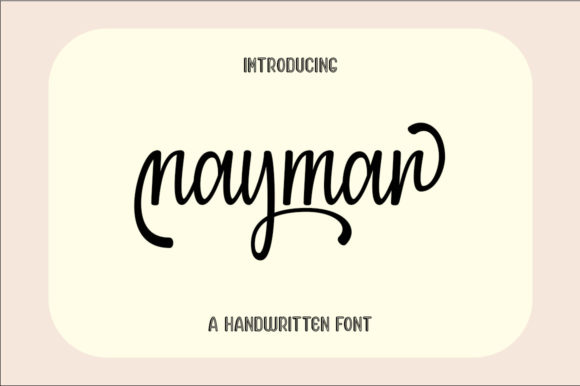 Naymar: A Handwritten Font for Creative and Professional Workflows