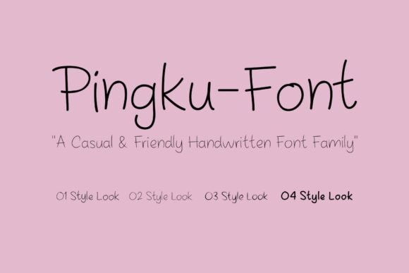 Pingku Script: A Warm and Approachable Handwritten Font