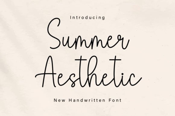 Summer Aesthetic Font: A Versatile Script for Creative Projects