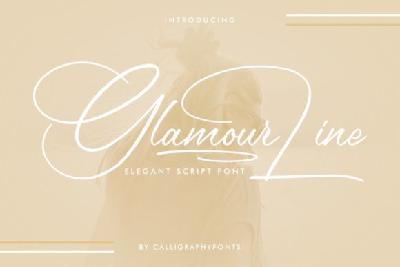 The Delicate Elegance of Glamour Line: A Script Font for the Modern Designer